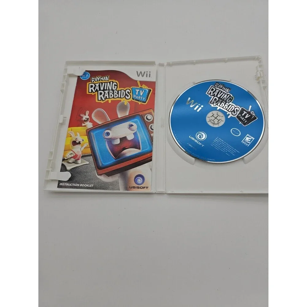 Rayman Raving Rabbids: TV Party Nintendo Wii (CIB) Complete w/Manual Wii Game
